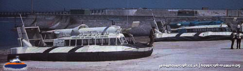 SRN6 with Townsend -  (credit: The <a href='http://www.hovercraft-museum.org/' target='_blank'>Hovercraft Museum Trust</a>).
